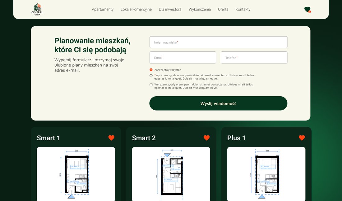 Central Park Katowice liked apartments page